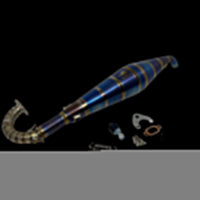 HTZ Racing Titanium Baja 5B 29-38cc Side Exhaust Pipe