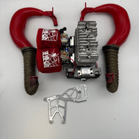 Brand new OBR toxic Twin 57cc with Jet pro pipes