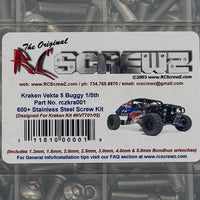 RCSCREWZ Complete Stainless Steel bolt kit for Kraken Vekta