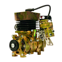 Camouflage-patterned engine on a white background