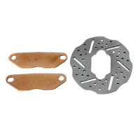 VEKTA brake disc and pads on a white background