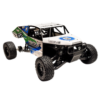 Model off-road truck with visible branding on a white background