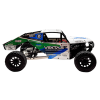 Model of a remote control car with branding on a white background