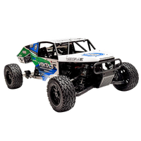 Model of a remote control off-road vehicle with visible branding on a white background