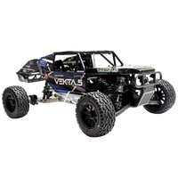 Black and blue off-road vehicle with 'Vekta' branding on a white background