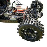 Taylor 195mm Super Spike Wheel Tyres Pre-Mounted 24mm hex (2pcs)