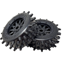 Taylor 195mm Super Spike Wheel Tyres Pre-Mounted 24mm hex (2pcs)