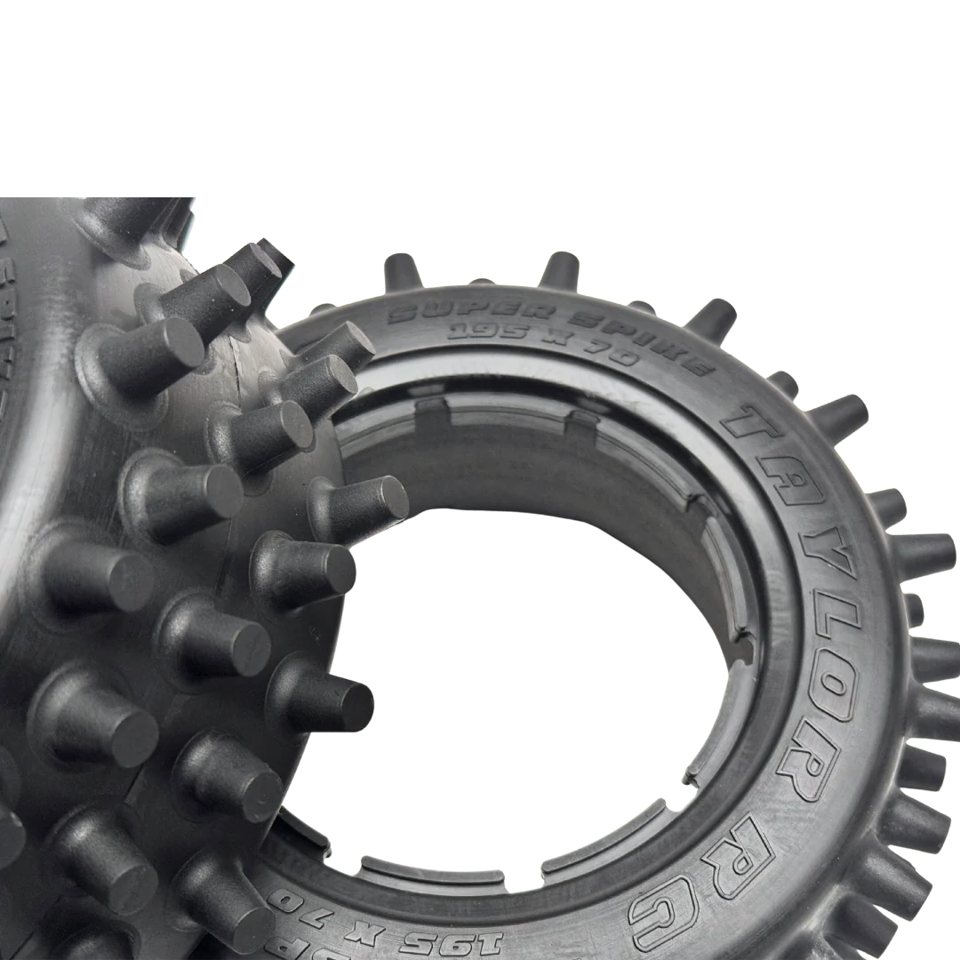 Taylor 195mm Super Spike Tyres with Foam Inserts (2pcs)