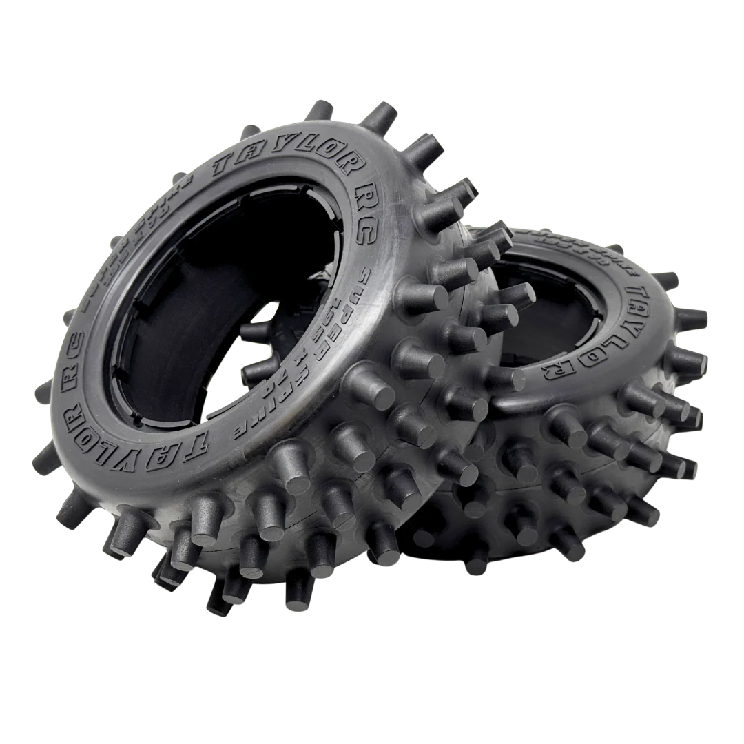 Taylor 195mm Super Spike Tyres with Foam Inserts (2pcs)