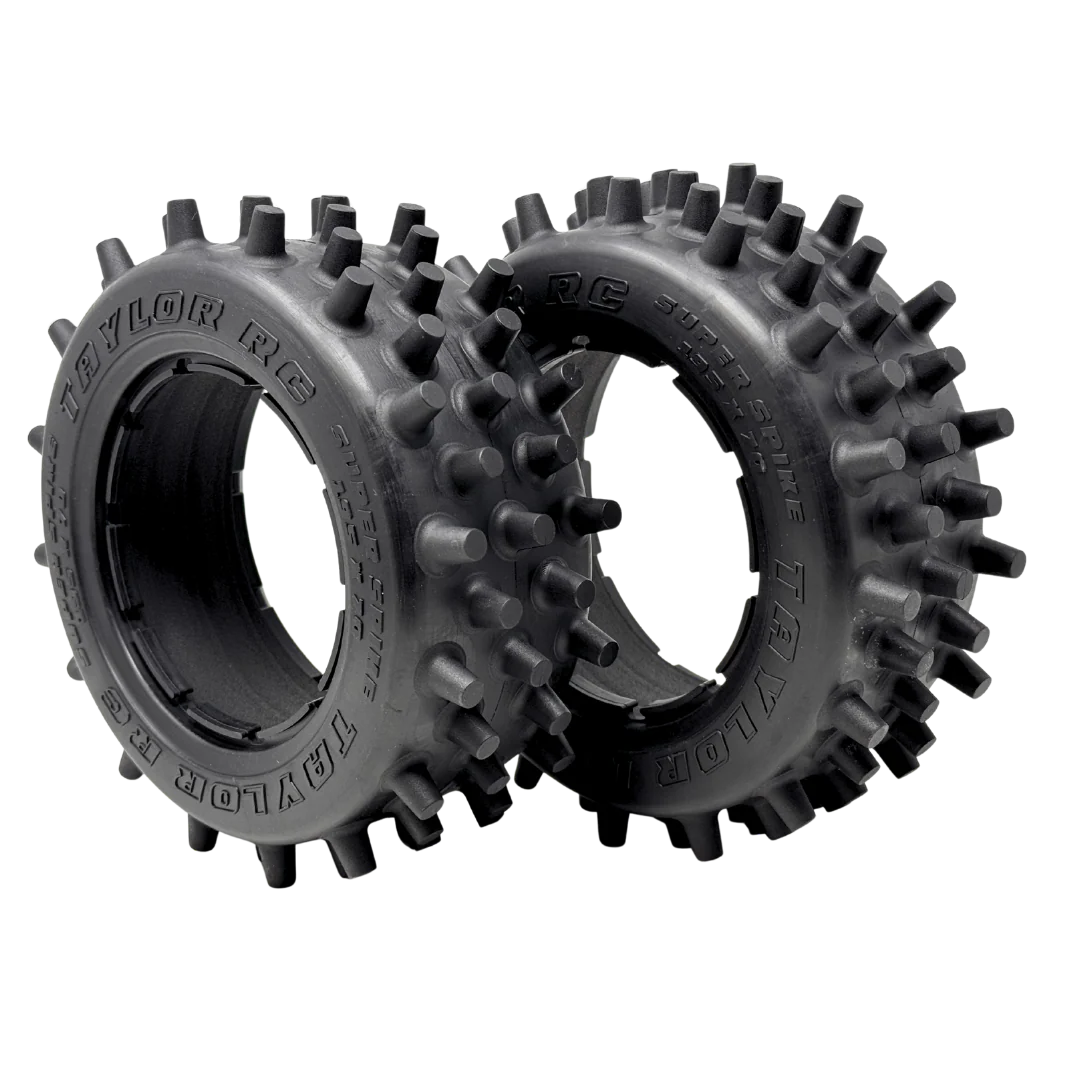 Taylor 195mm Super Spike Tyres with Foam Inserts (2pcs)