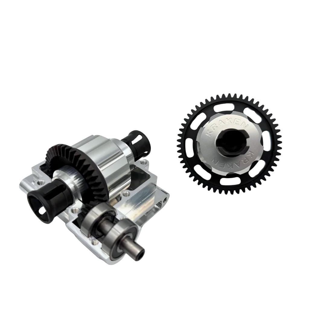Kraken Billet Losi 5IVE-T Pin-less HD Bevel Gear Diff Conversion Kit