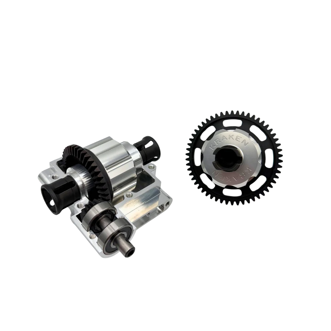 Kraken Billet Losi 5IVE-T Pin-less HD Bevel Gear Diff Conversion Kit