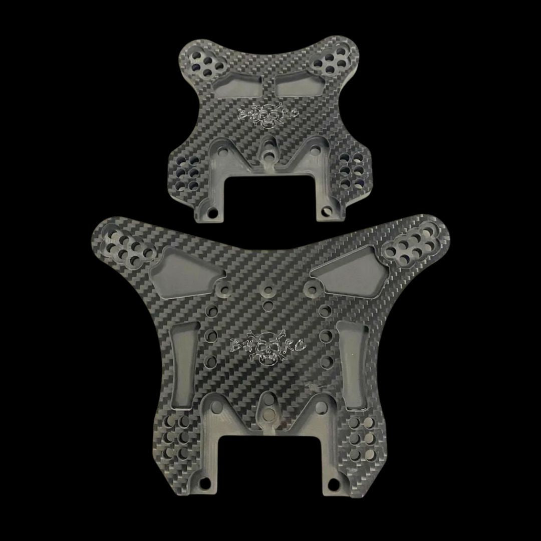BoneHead RC Upgraded 9mm Thick MCD RR5 carbon fibre Shock Towers Ultim ...