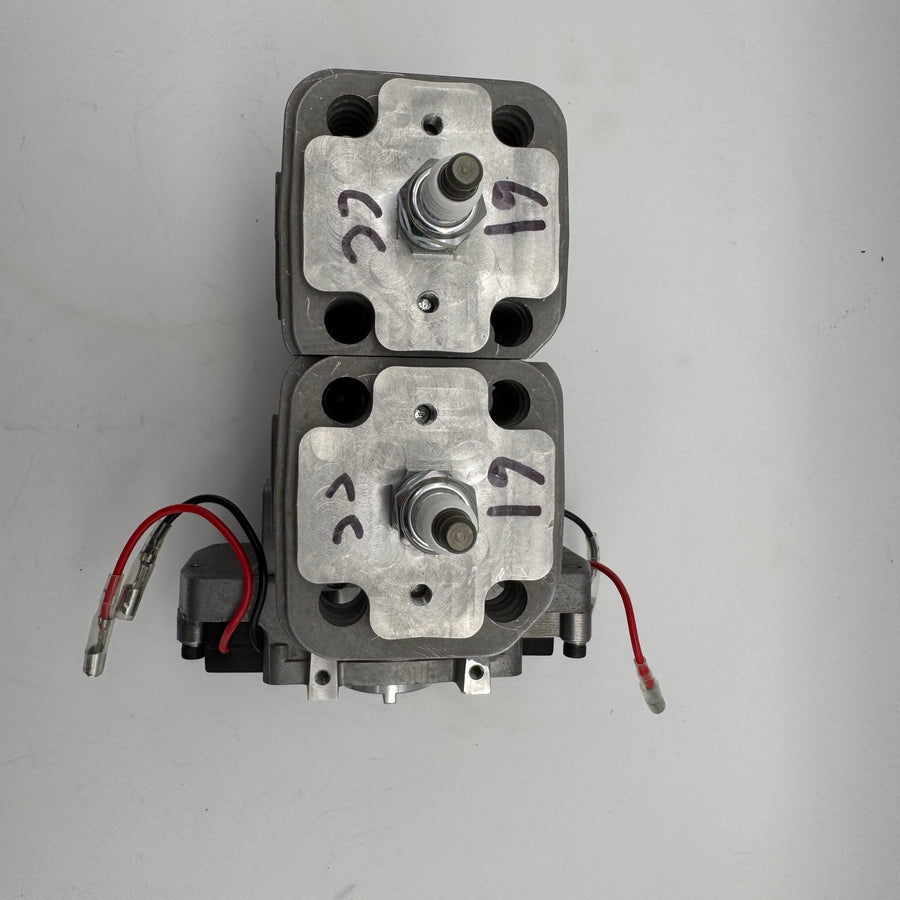 RCMK/ OBR 61cc Twin long block with Jet Pro pipes