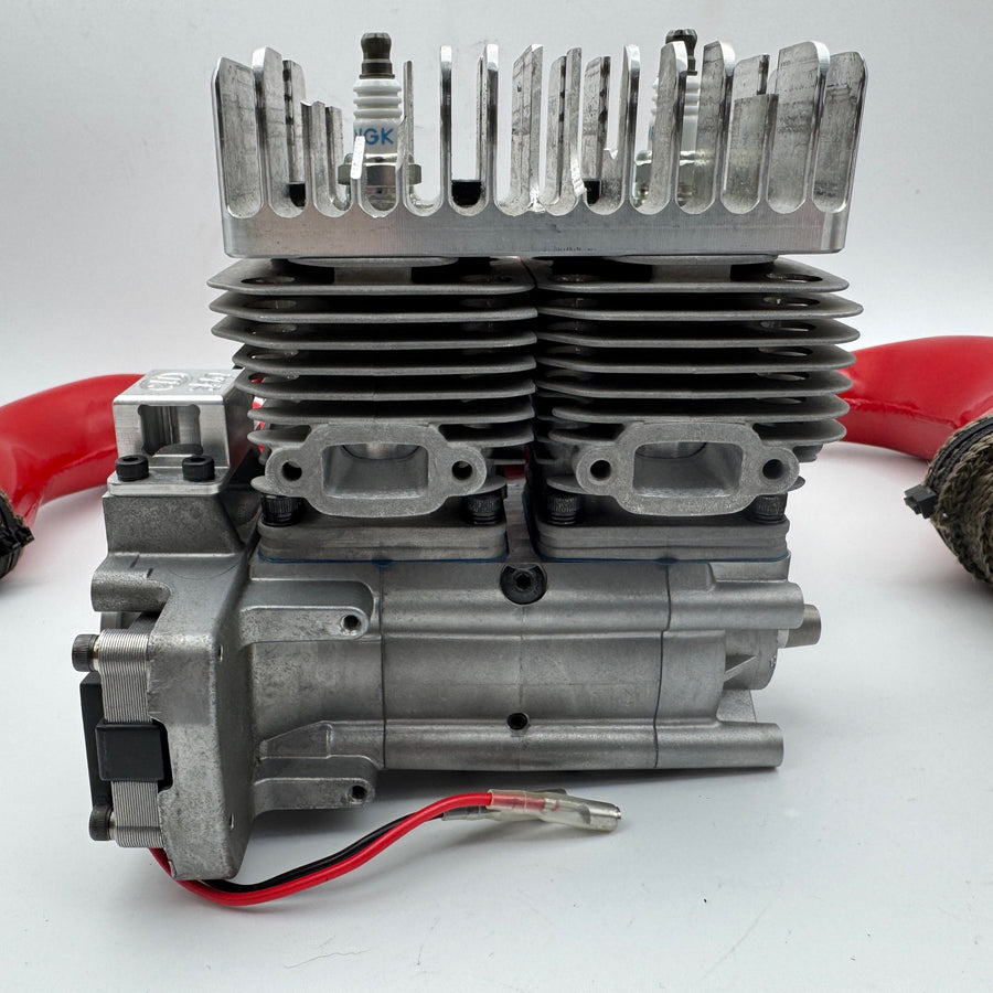 Brand new OBR toxic Twin 57cc with Jet pro pipes