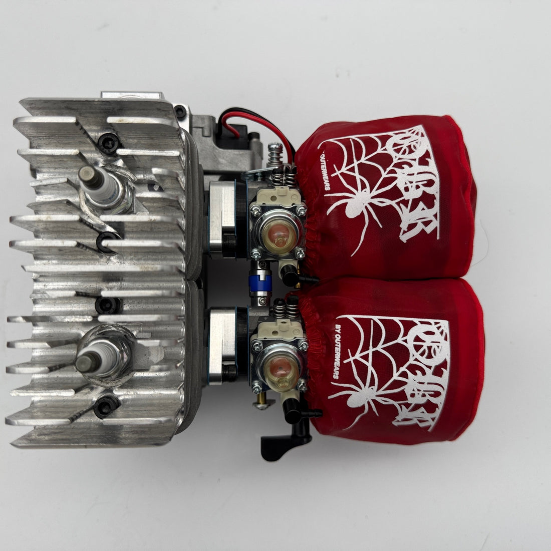 Brand new OBR toxic Twin 57cc with Jet pro pipes