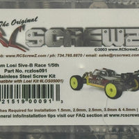 RCSCREWZ Complete Stainless Steel bolt kit for Losi 5iveB (TLR)