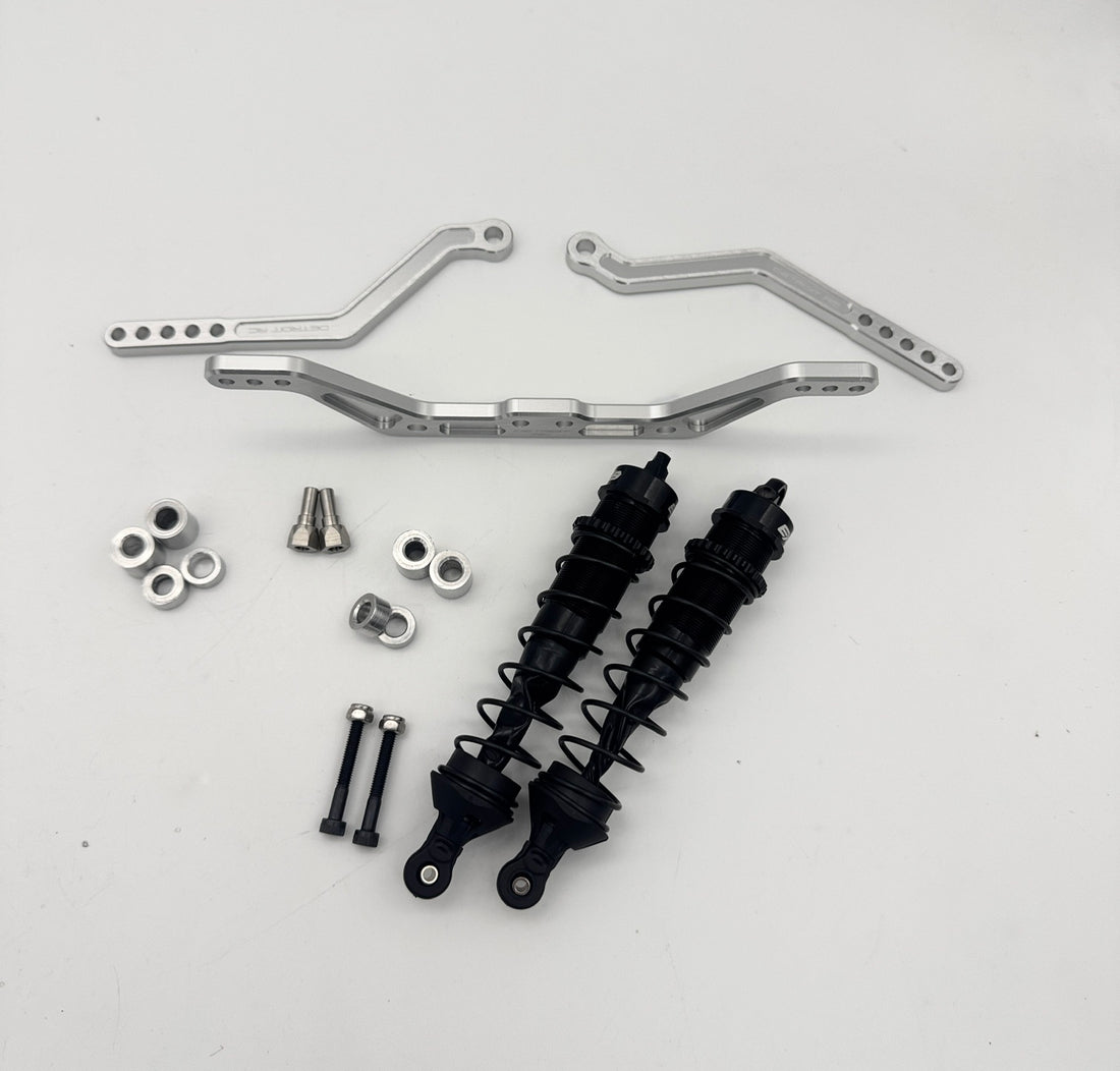 Detroit Performance Baja Billet Front and Rear Lowering kit - Front Shock Eliminator Kit with Rear Shocks