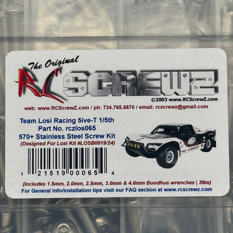RCSCREWZ Complete Stainless Steel bolt kit for Losi 5iveT