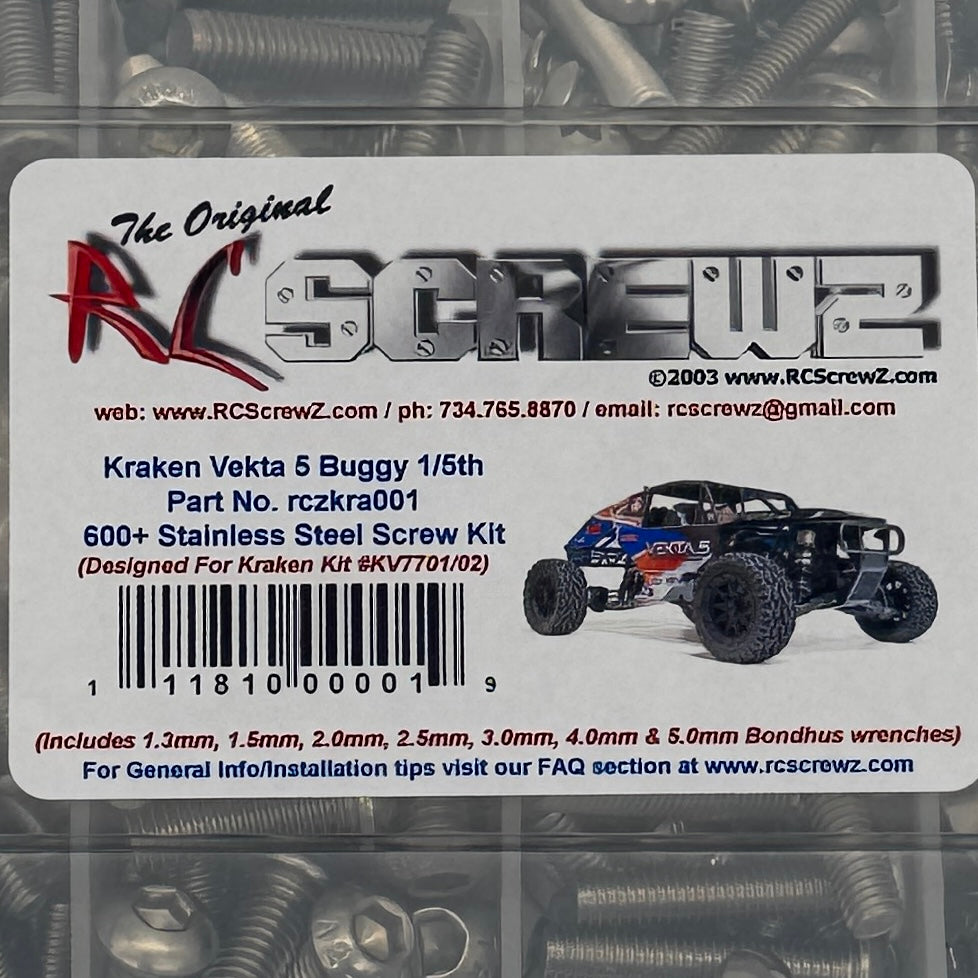 RCSCREWZ Complete Stainless Steel bolt kit for Kraken Vekta