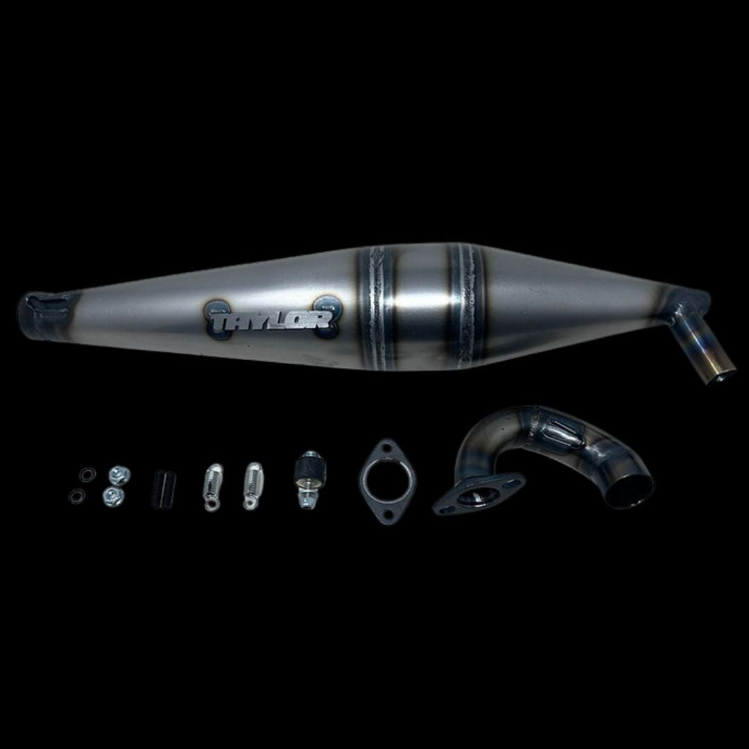 TAYLOR 2pc Big Block Dragster side pipe with fitting kit