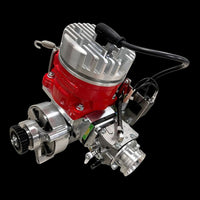 Car engine on a black background