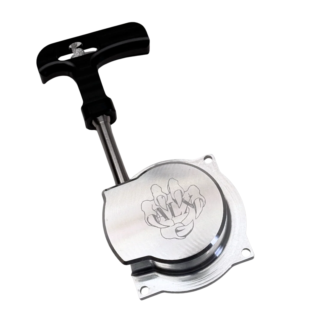 ALX Complete Replacement Pull starter straight (RAW SILVER)