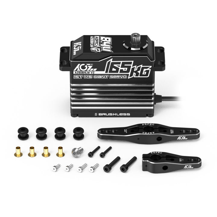 A280BHLW V2 165 Kg·cm Ultra-Torque & 0.16 sec/60° High-Speed Giant Brushless Servo
