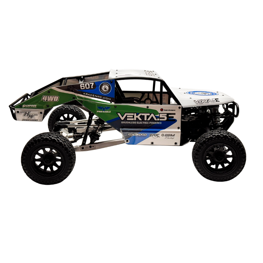 Model of a monster truck with visible branding on a white background
