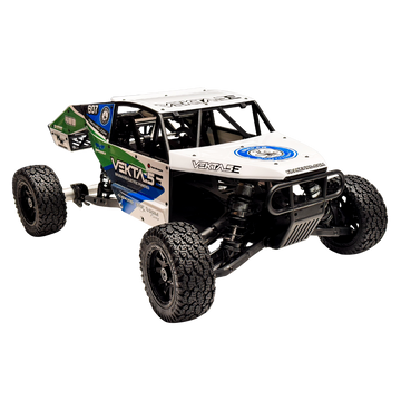 Model off-road truck with visible branding on a white background