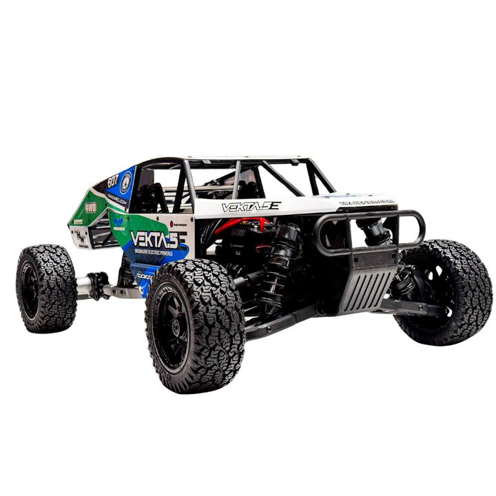 Model off-road vehicle with 'Vekta' branding on a white background