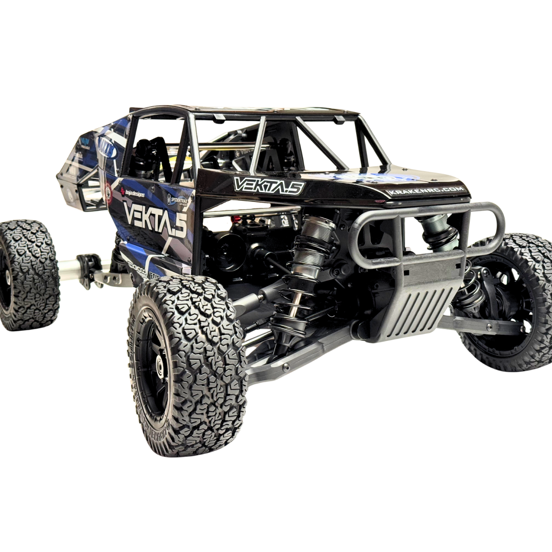 Black off-road RC car with &