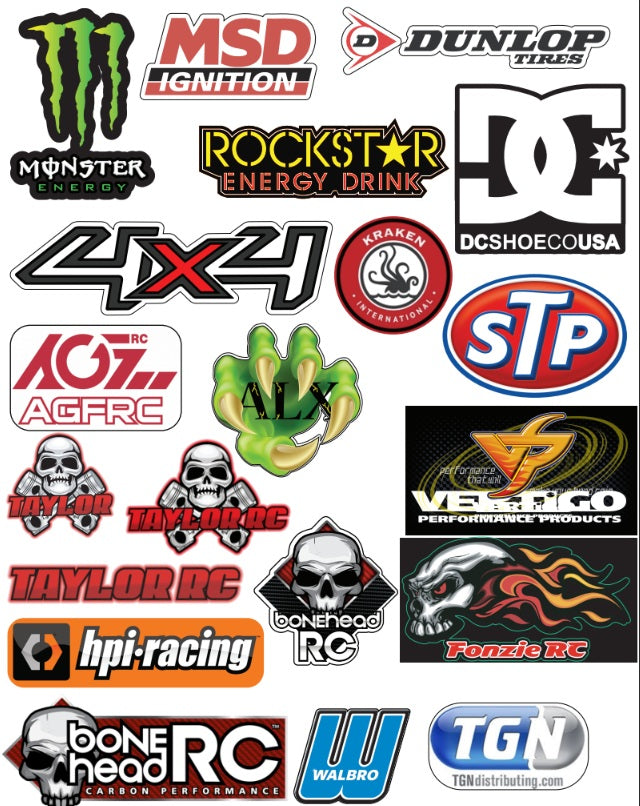 Sticker Bomb RC sticker sheets