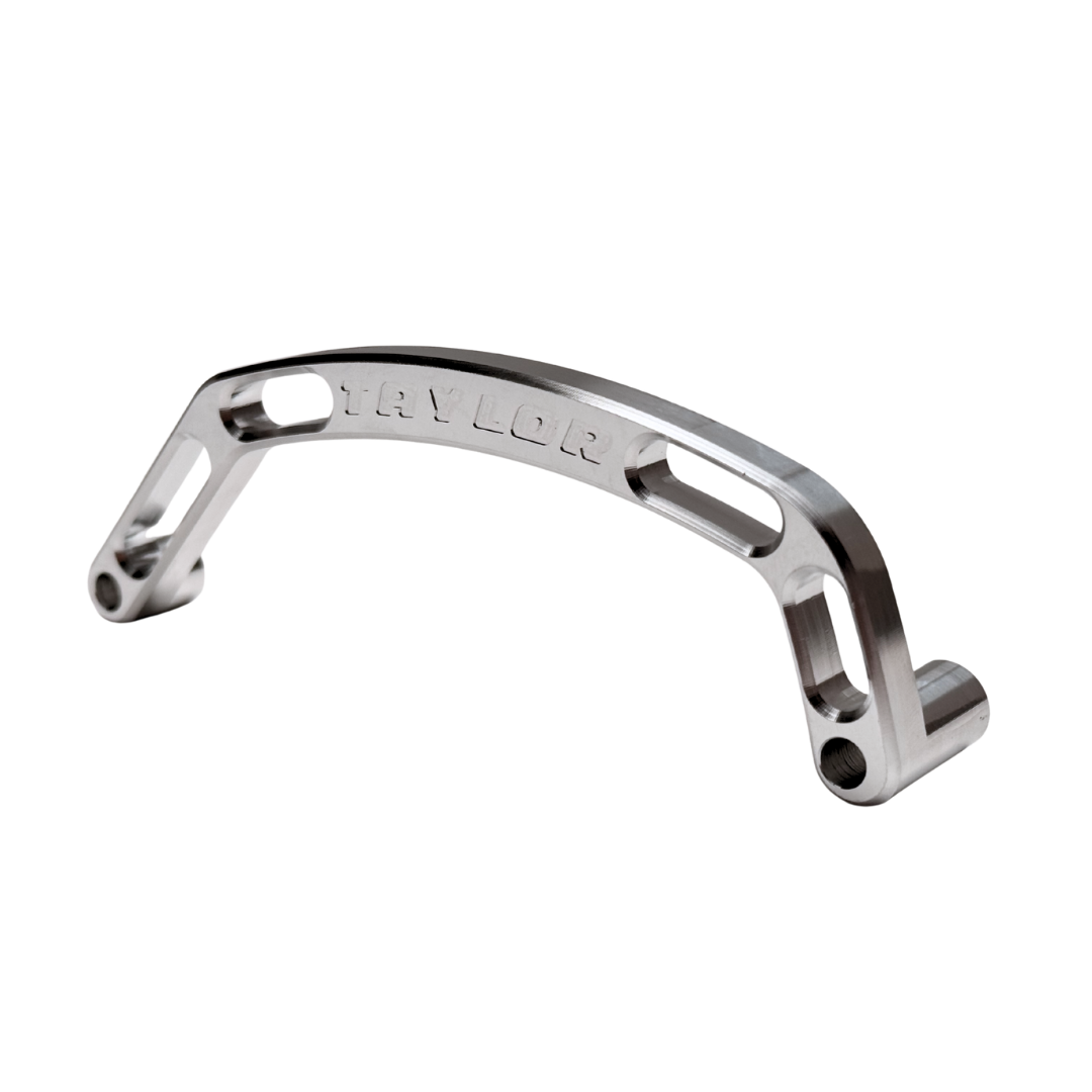 Metallic handle with &