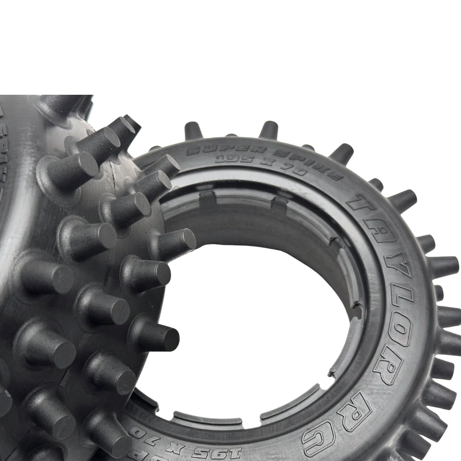 Taylor 195mm Super Spike Tyres with Foam Inserts (2pcs)