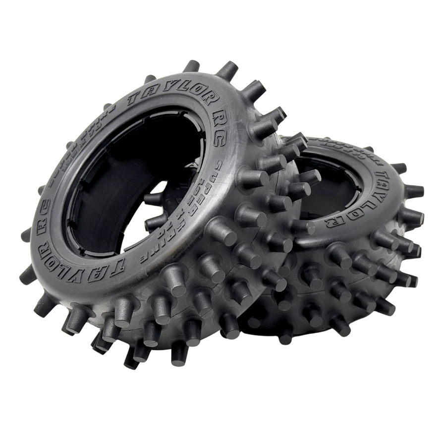 Taylor 195mm Super Spike Tyres with Foam Inserts (2pcs)