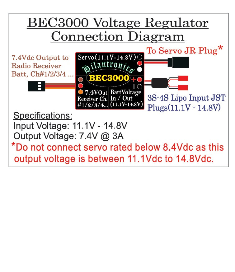 Hilantronics Voltage Regulator BEC3000
